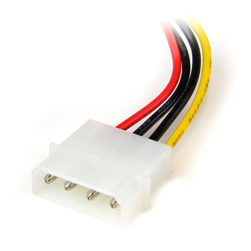 Startech StarTech.com 4-pins Molex-naar-linkshoekige SATA-voedingskabeladapter 15 cm