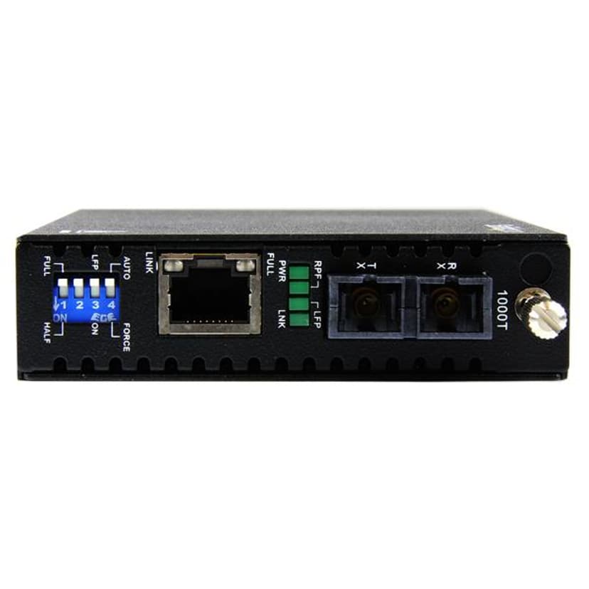 Startech StarTech.com ET91000SC2 mediakonverterare för nätverk 2000 Mbit/s 850 nm Flerläge Svart