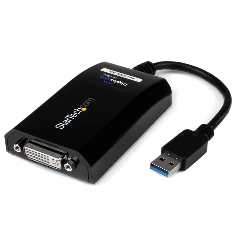 Startech StarTech.com USB32DVIPRO USB grafiikka-adapteri 2048 x 1152 pikseliä Musta