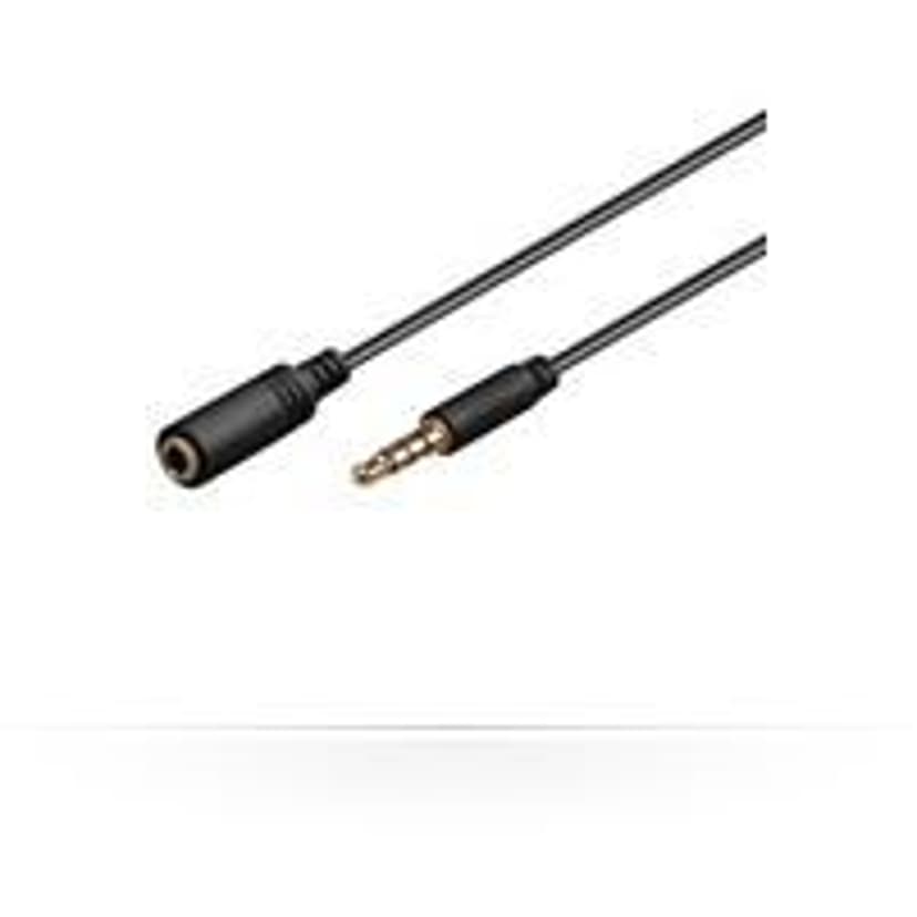 Microconnect IPOD006B lydkabel 5 m 3.5mm Sort 5m 3,5mm 3,5mm