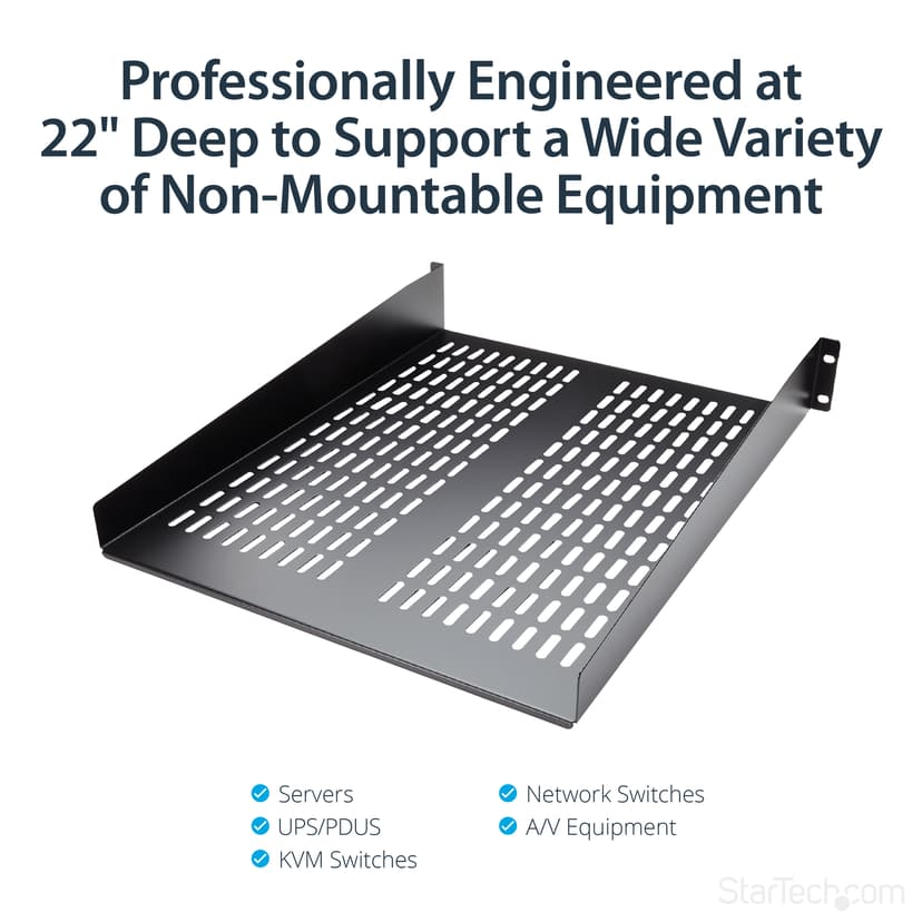 Startech 2U Server Rack Shelf