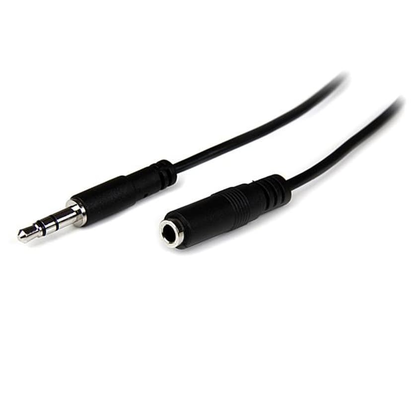 Startech StarTech.com 1m 3.5mm lydkabel Sort 1m 3,5mm 3,5mm