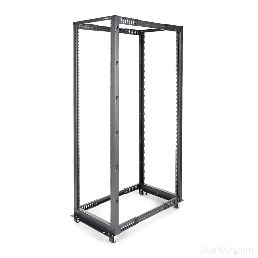 Startech 42U Adjustable Depth Open Frame 4 Post Server Rack