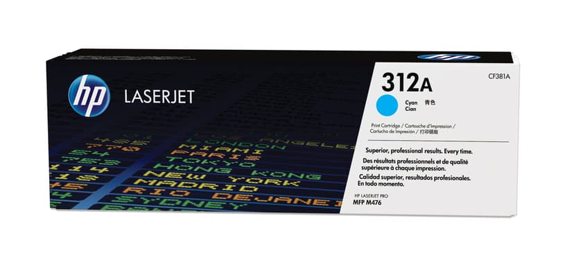 HP Toner Cyan 312A 2.7K - CF381A