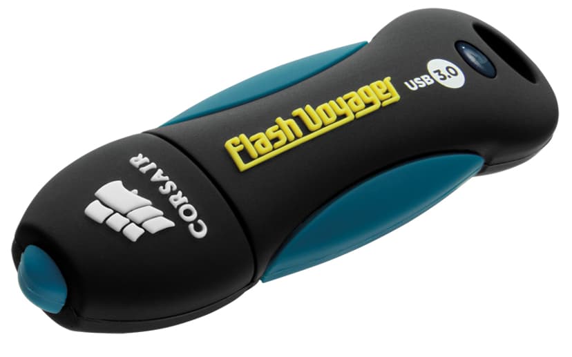 Corsair Flash Voyager USB 3.0 128GB USB Type-A Svart, Blå