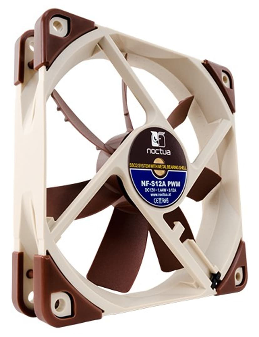 Noctua NF-S12A PWM 120MM Fläkt Beige, Brun