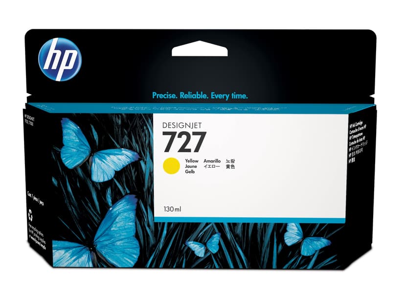 HP Blekk Gul 727 130ml - DJ T920