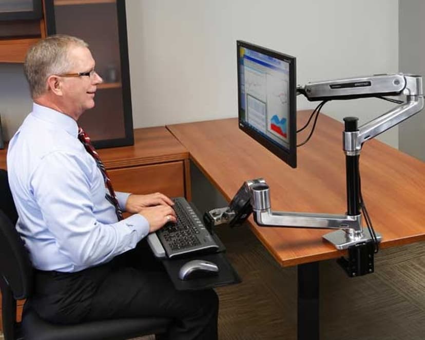 Ergotron LX HD Sit-Stand Desk Mount LCD Arm