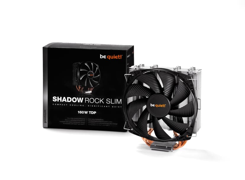 be quiet! Shadow Rock Slim Koeler Koper, Zilver, Zwart