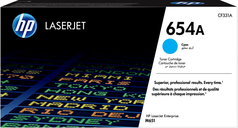 HP Toner Cyan 654A 15K - CF331A