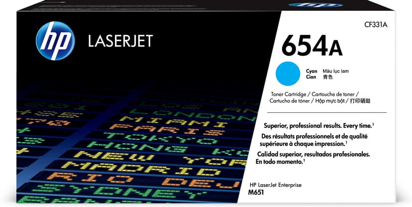 HP Toner Cyan 654A 15K - CF331A