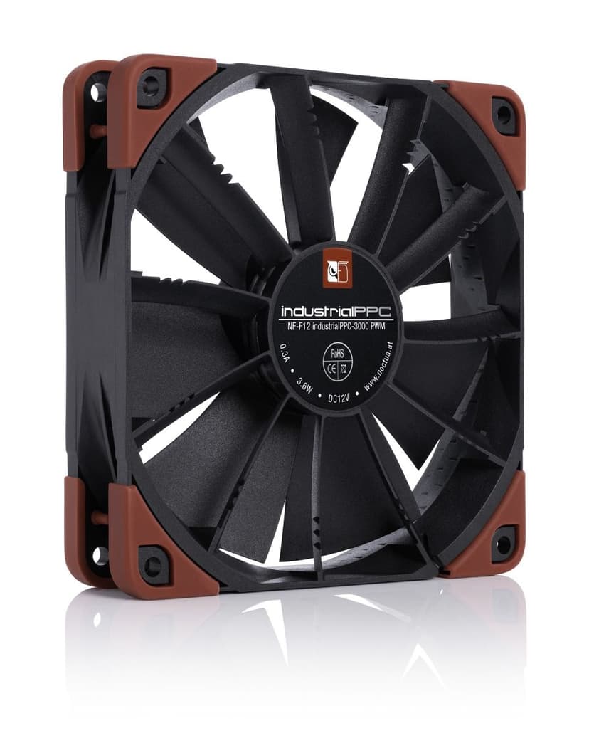 Noctua NF-F12 INDUSTRIALPPC-3000 PWM 120MM Ventilator Bruin, Zwart