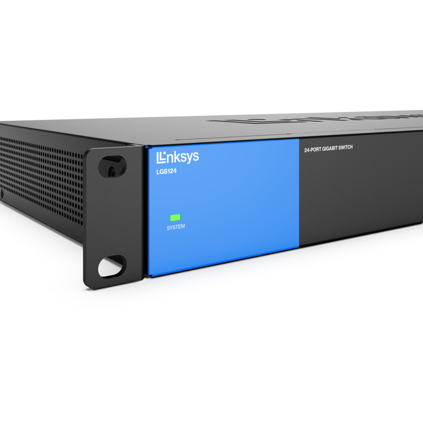 Linksys LGS124 24-Portars företagsanpassad gigabitswitch
