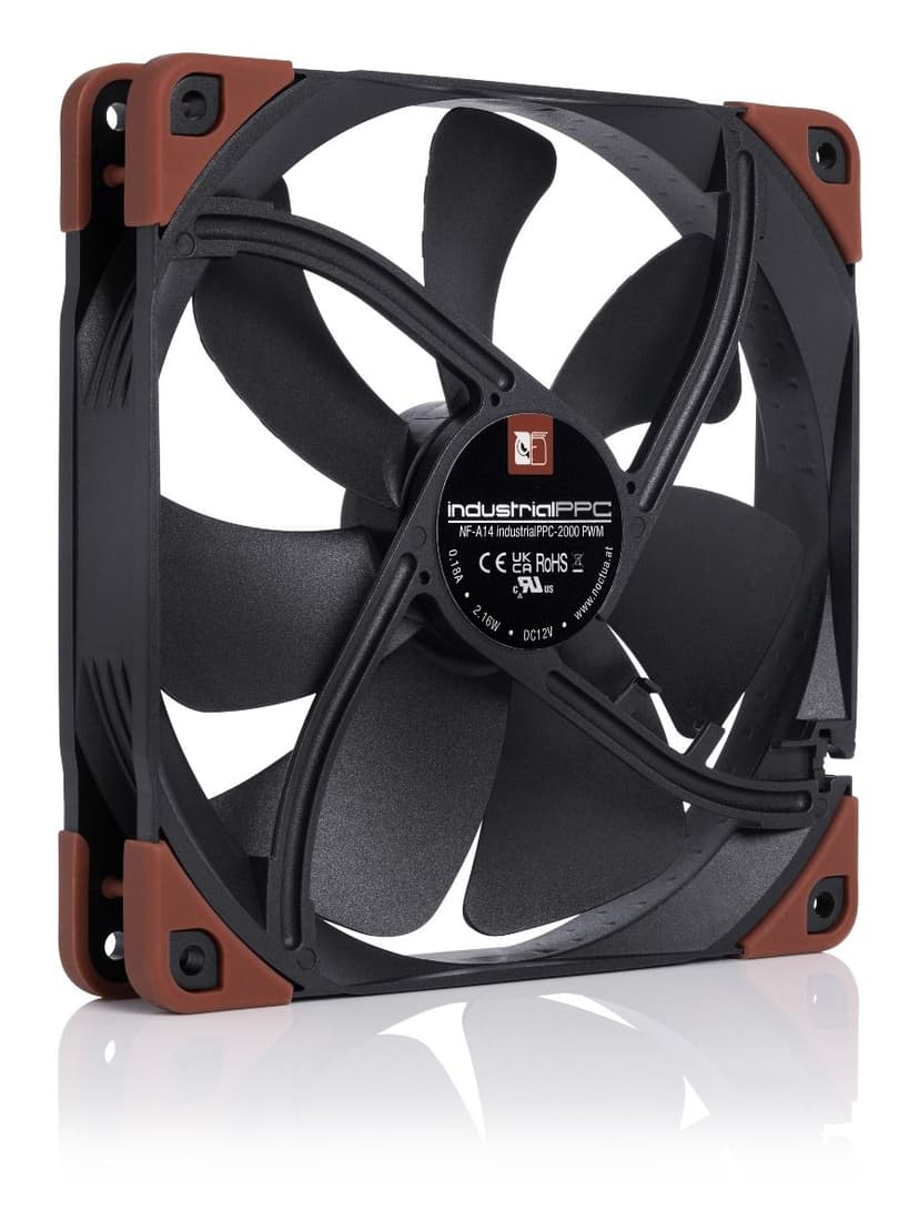 Noctua NF-A14 INDUSTRIALPPC-2000 PWM 140MM Tuuletin Musta, Ruskea