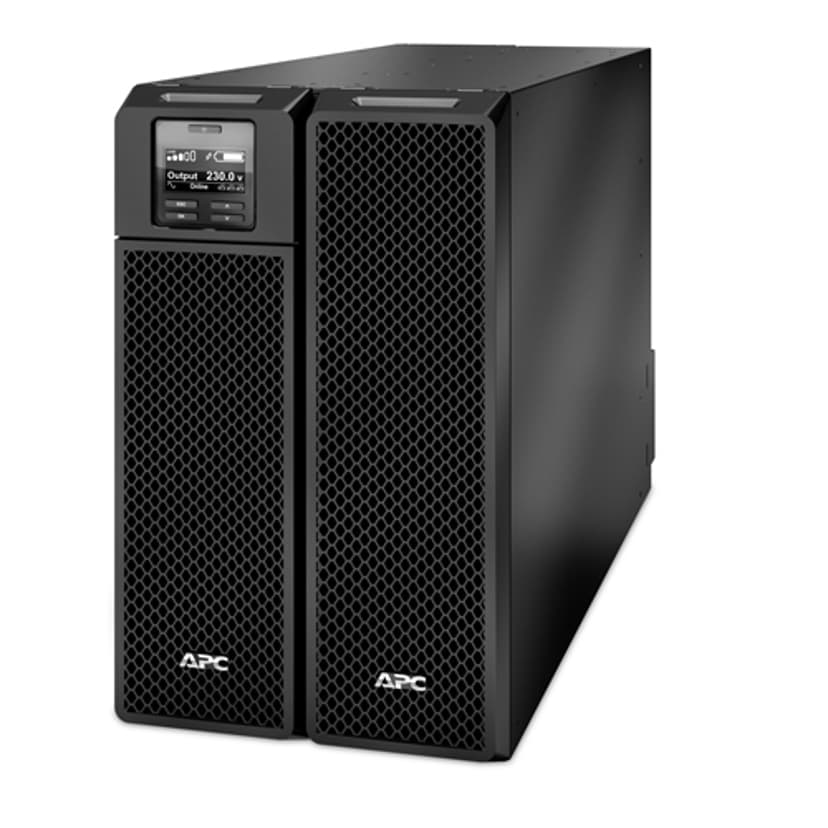 APC Smart-UPS On-Line SRT8KXLI - Noodstroomvoeding, 6x C13, 4x C19, hardwire 1 fase uitgang, Embedded NMC, tower, 8000VA