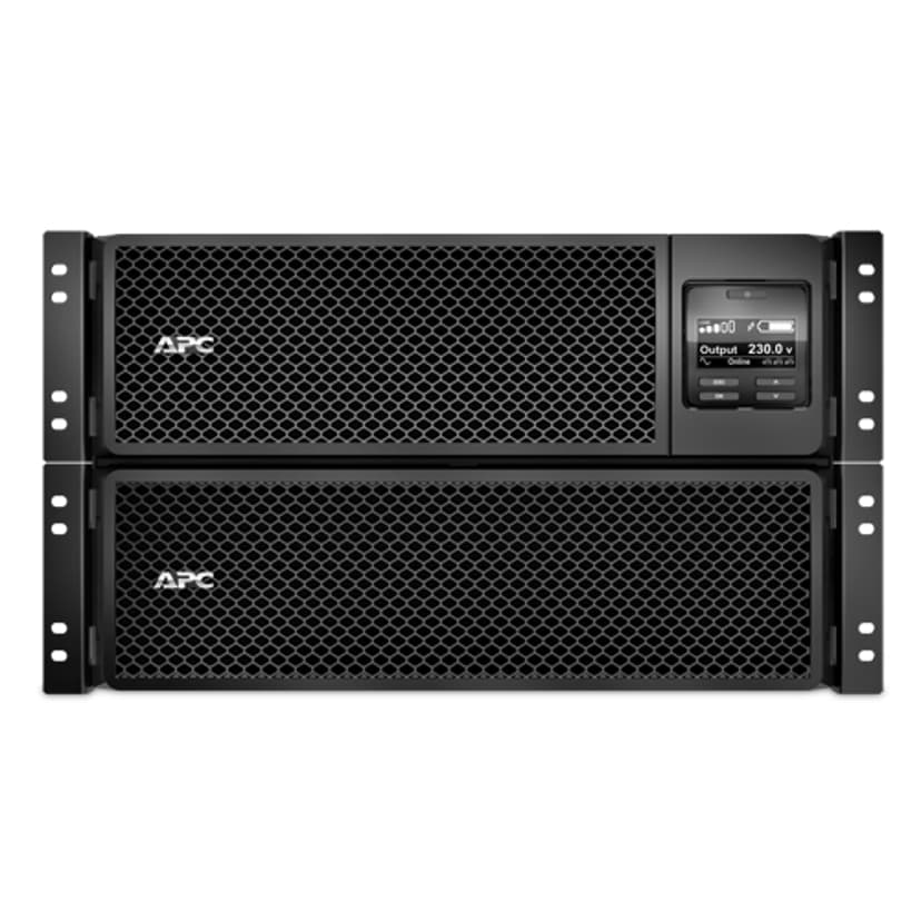APC Smart-UPS On-Line SRT10KRMXLI - 10kW/VA, 6x C13 + 4x C19 + hardwire 1 fase uitgang, rackmountable, Embedded NMC