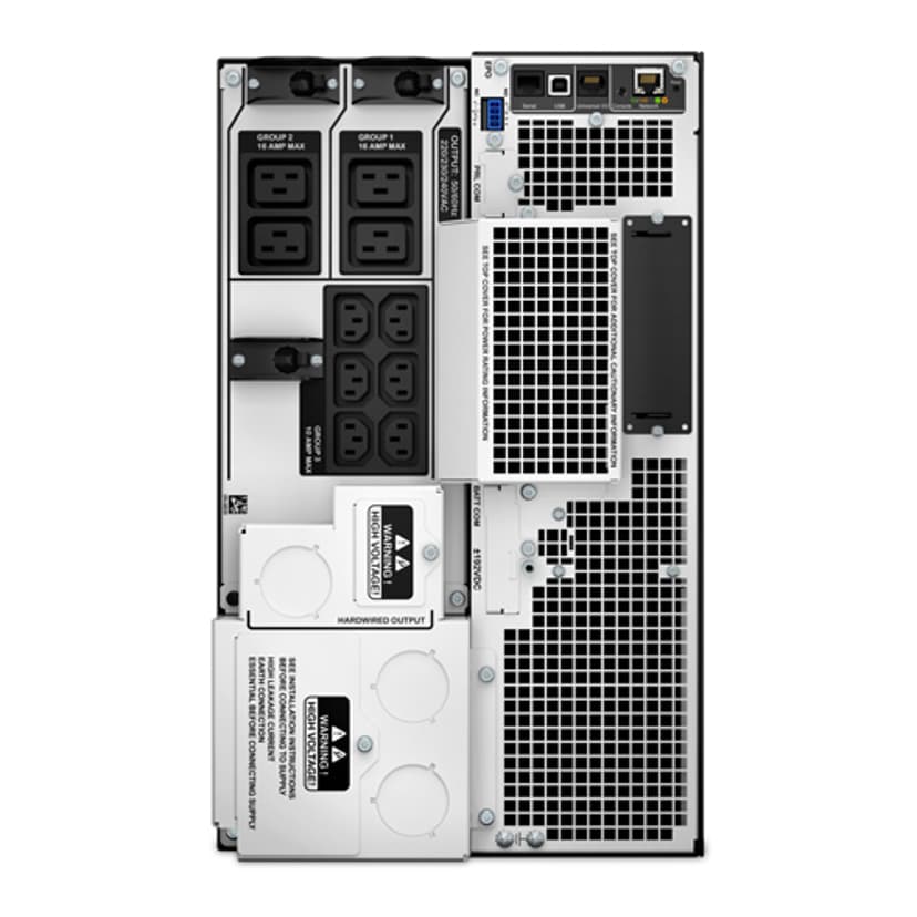 APC Smart-UPS On-Line SRT10KXLI - 10KVA, 6x C13, 4x C19, hardwire 1 fase uitgang, Embedded NMC