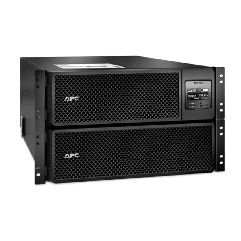 APC Smart-UPS On-Line SRT8KRMXLI - 8000VA, 6x C13, 4x C19, hardwire 1 fase uitgang, rackmountable, Embedded NMC