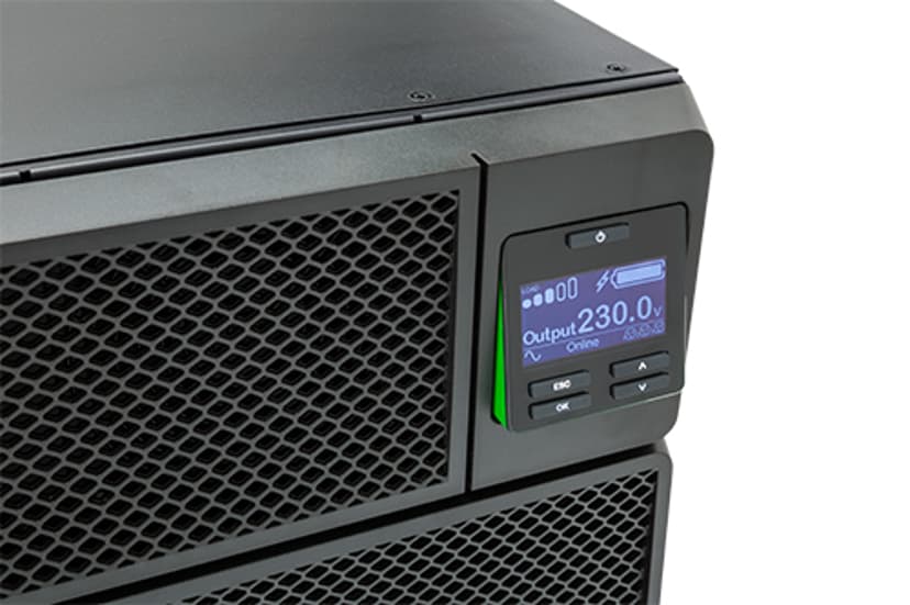 APC Smart-UPS On-Line SRT8KRMXLI - 8000VA, 6x C13, 4x C19, hardwire 1 fase uitgang, rackmountable, Embedded NMC