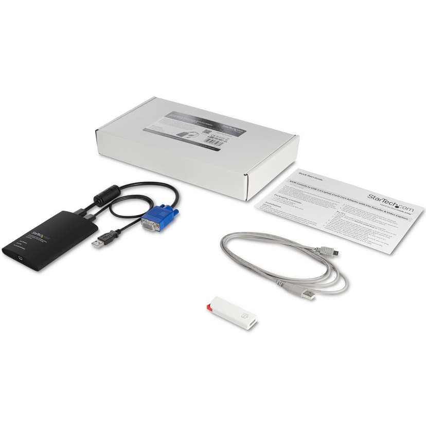 Startech KVM Console to Laptop USB 2.0 Portable Crash Cart Adapter with File Transfer