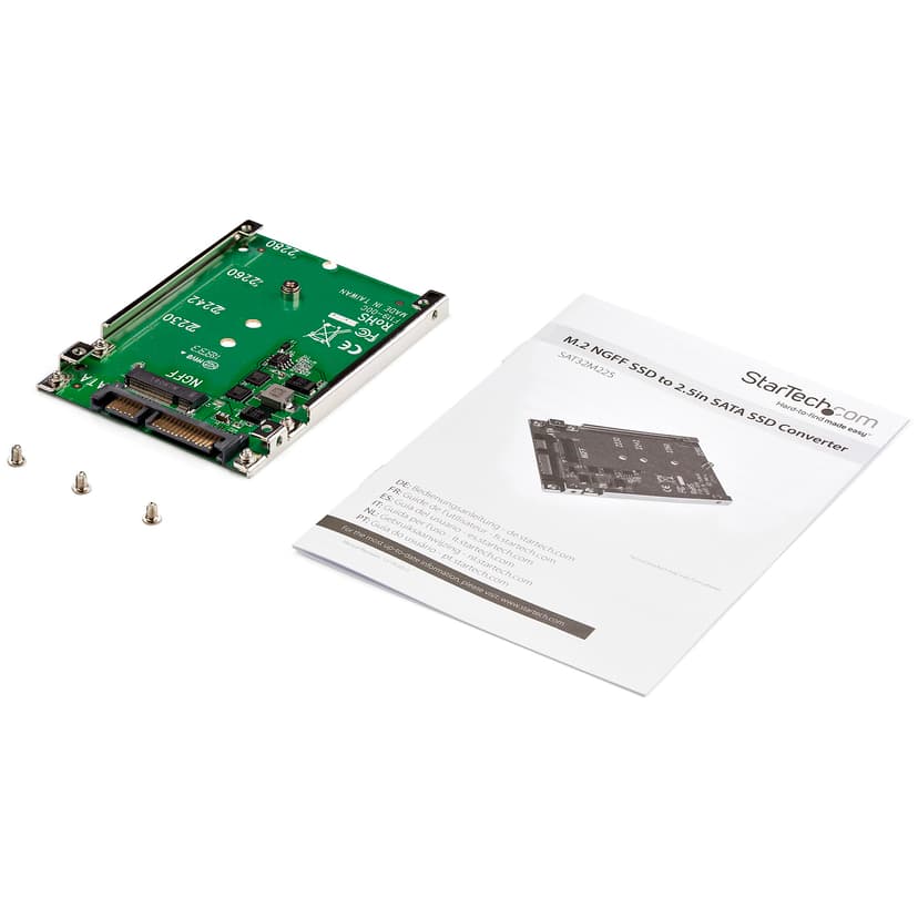 Startech M.2 SATA SSD till 2.5" SATA-adapter