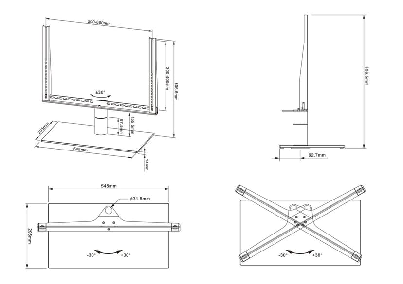 Multibrackets M VESA Tablestand Turn Large