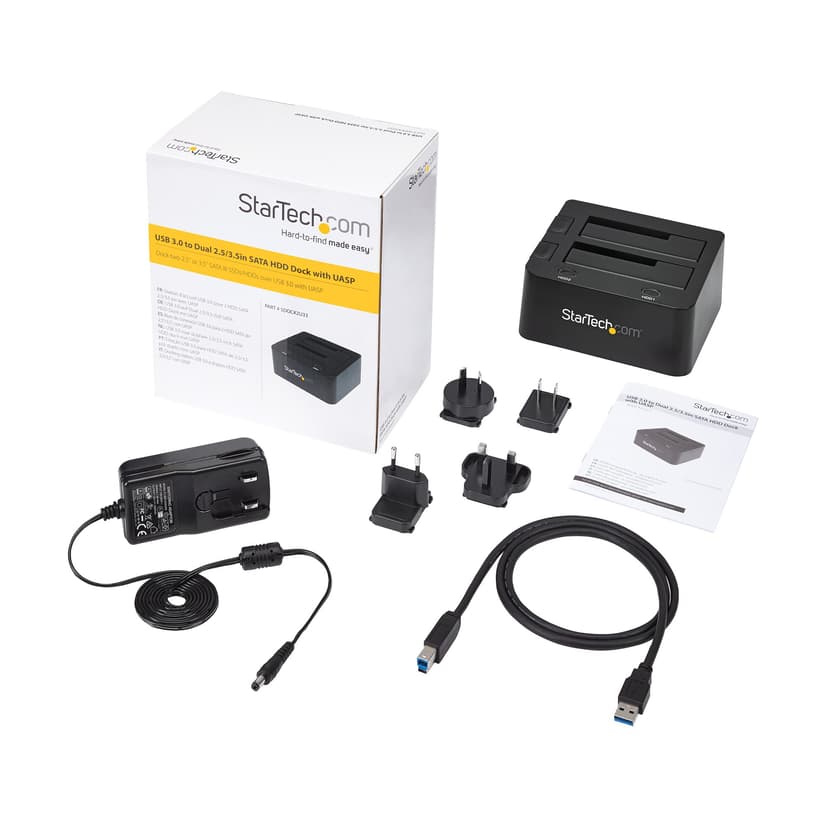 Startech USB 3.0 Dual SSD/HDD Dock w/ UASP for 2.5/3.5in