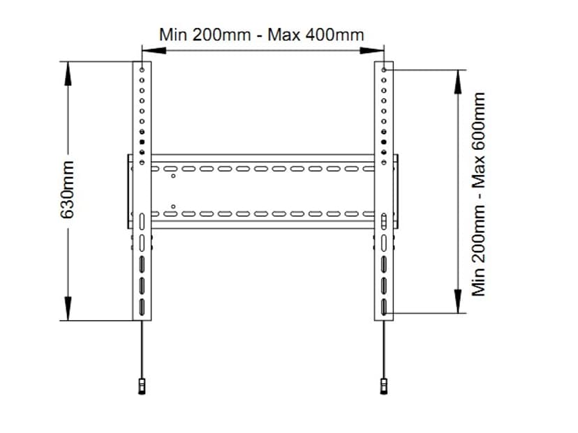 Multibrackets M Universal Wallmount Fixed HD