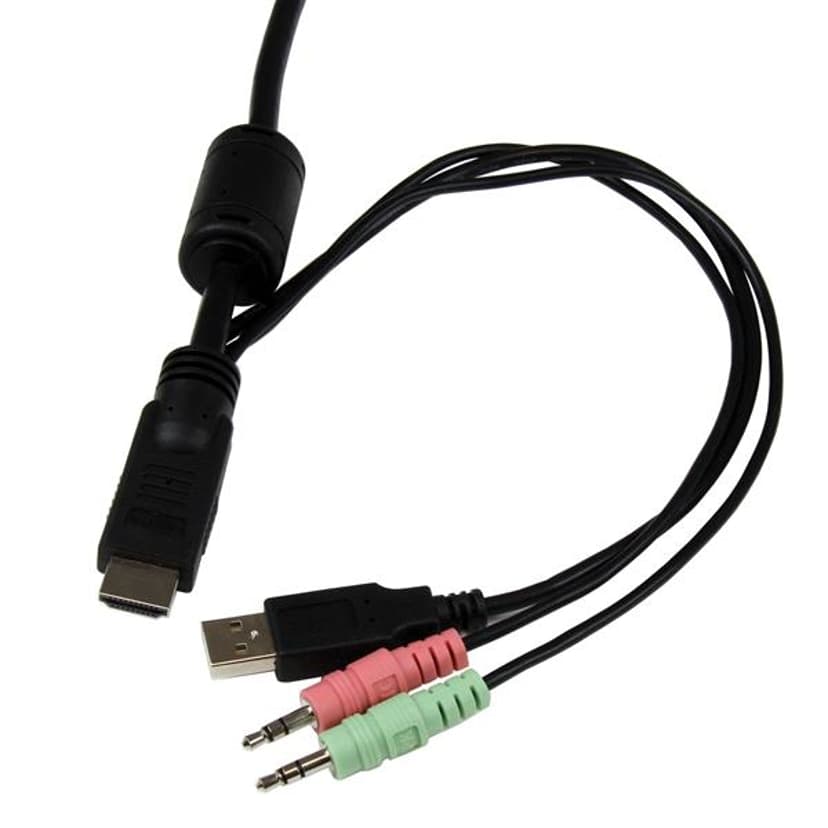 Startech 2-poorts USB HDMI-kabel KVM-switch met audio en remote switch – met USB-voeding