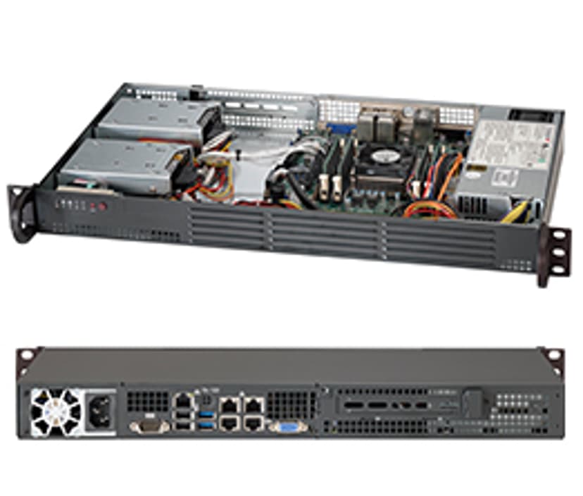 Supermicro Superchassis Sc504 203b 1u 19" 2x2.25" 200w