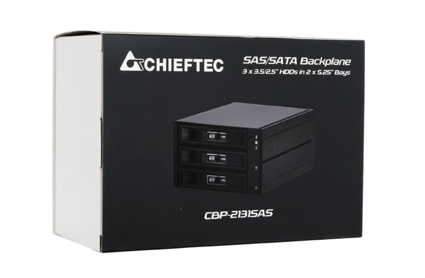 Chieftec CBP-2131SAS drive bay panel Carrierpaneel Zwart