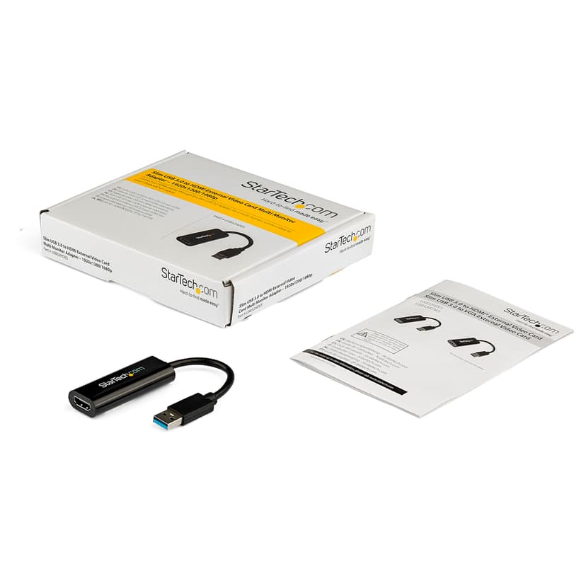 Startech StarTech.com Smal USB 3.0 till externt HDMI-videokort, flerskärmsadapter – 1920x1200/1080p