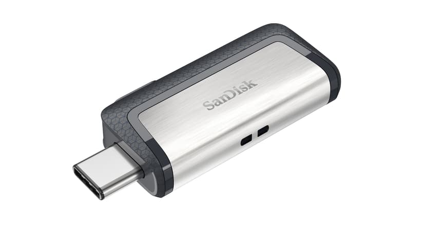 SanDisk Ultra Dual 128GB USB-A / USB-C Svart, Sølv