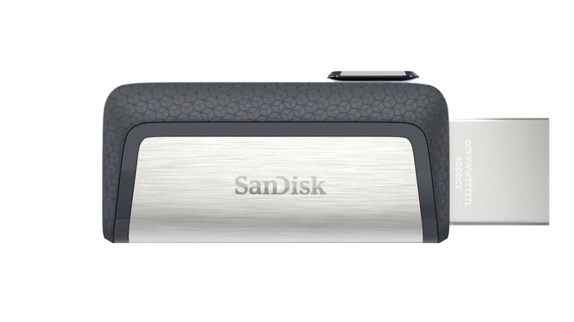 SanDisk Ultra Dual 128GB USB-A / USB-C Svart, Sølv