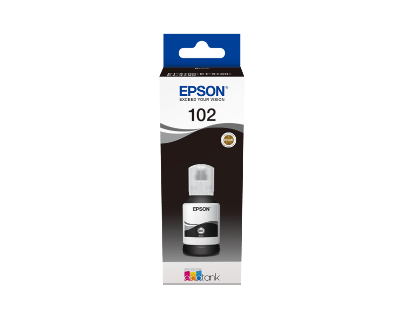 Epson Muste, musta, 102, 127 ml – ET-3700/ET-3850