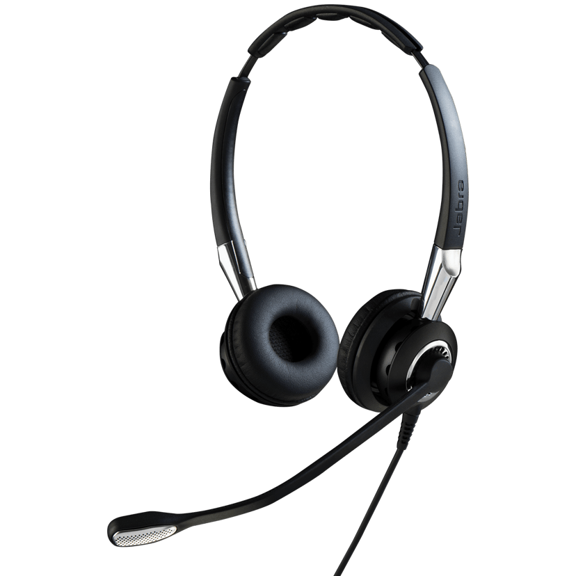 Jabra BIZ 2400 II QD Duo NC Hopea, Musta