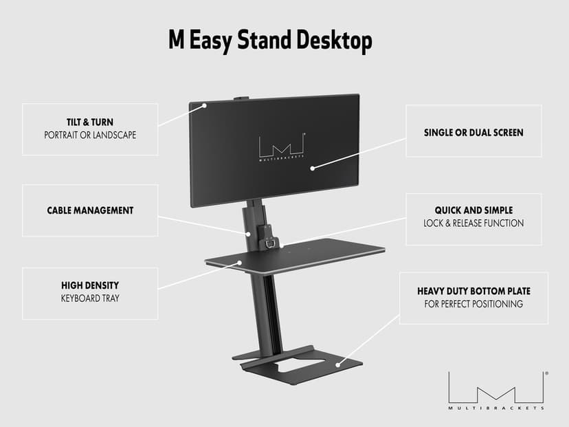 Multibrackets M Easy Stand Desktop