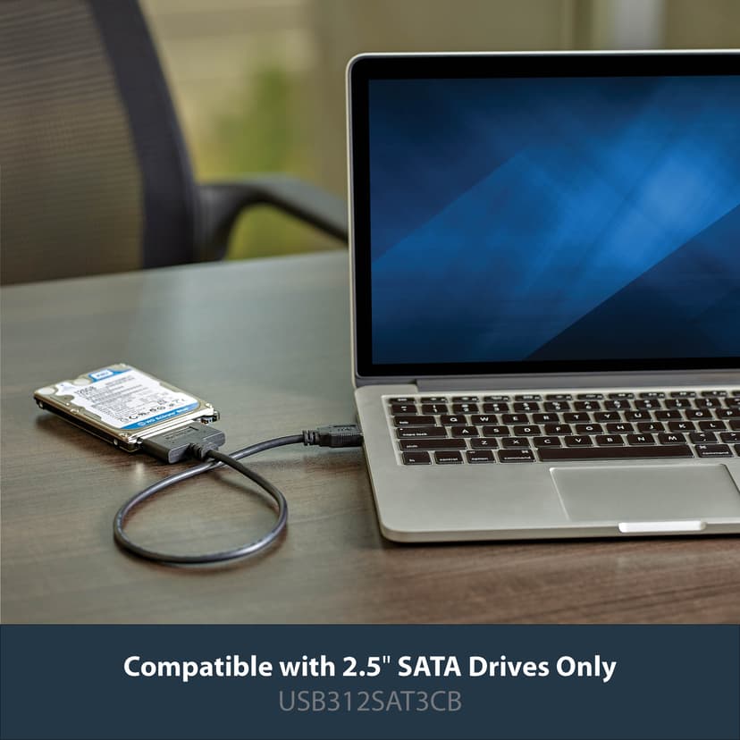 Startech USB 3.1 Gen 2 (10Gbps) Adapter Cable for 2.5" SATA Drives USB 3.1 A SATA 7+15 pin