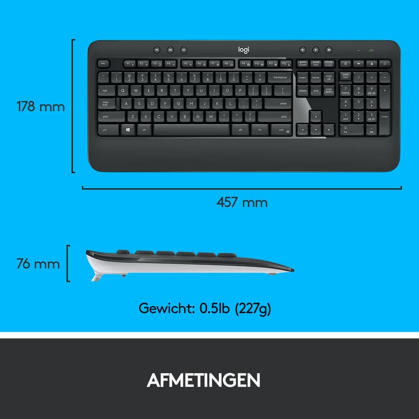 Logitech MK540 Advanced Draadloos US International