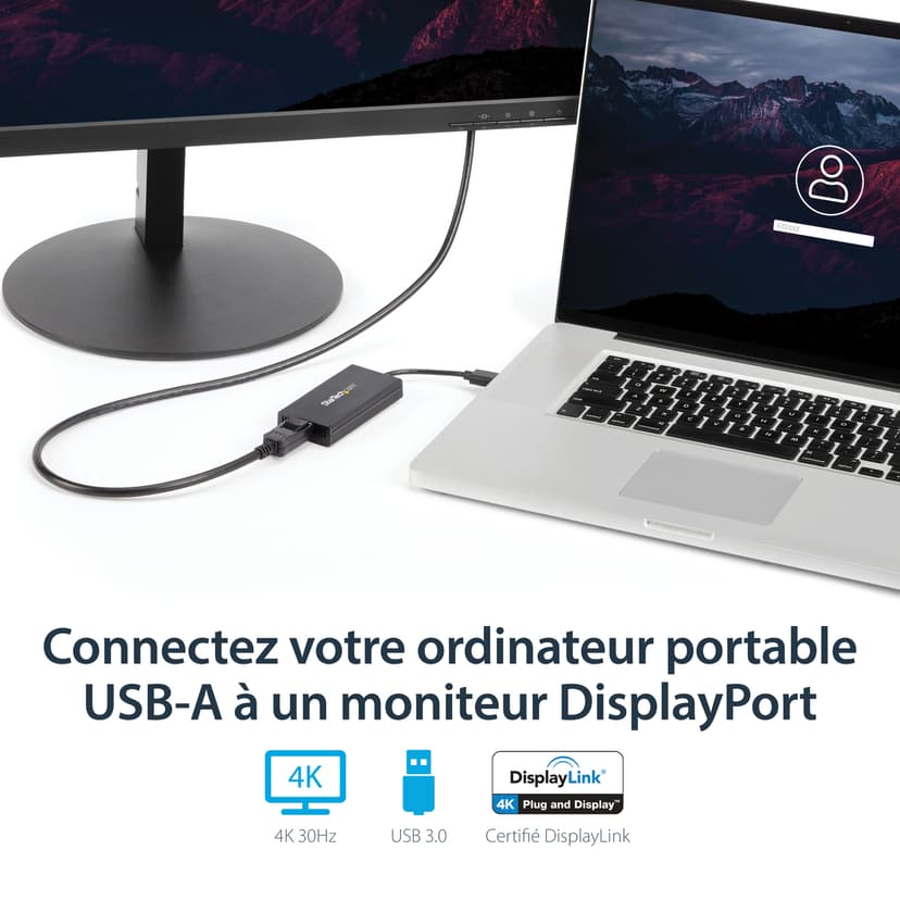 Startech USB 3.0 to 4K DisplayPort External Multi Monitor Video Graphics Adapter ulkoinen videoadapteri