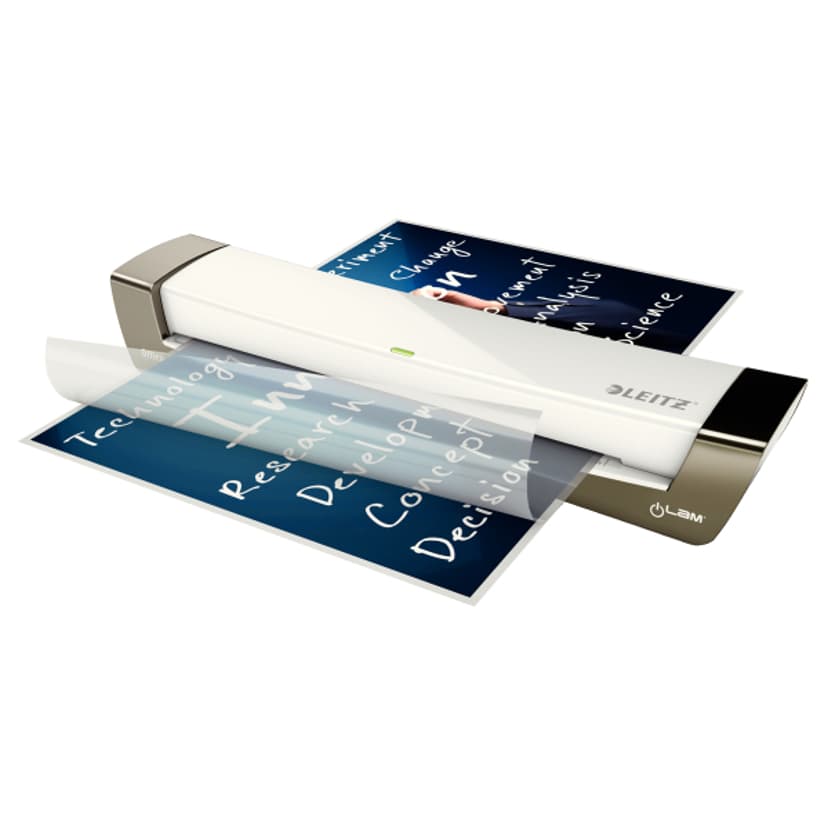 Leitz iLAM Lamineermachine Home Office A3, Ideaal Voor Thuiskantoren, Compact, Warmt In 3 Minuten Op, Voor 80 tot 125 Micron, 7,6 x 12,8 x 46,5 Centimeter, Donkergrijs, 74400090