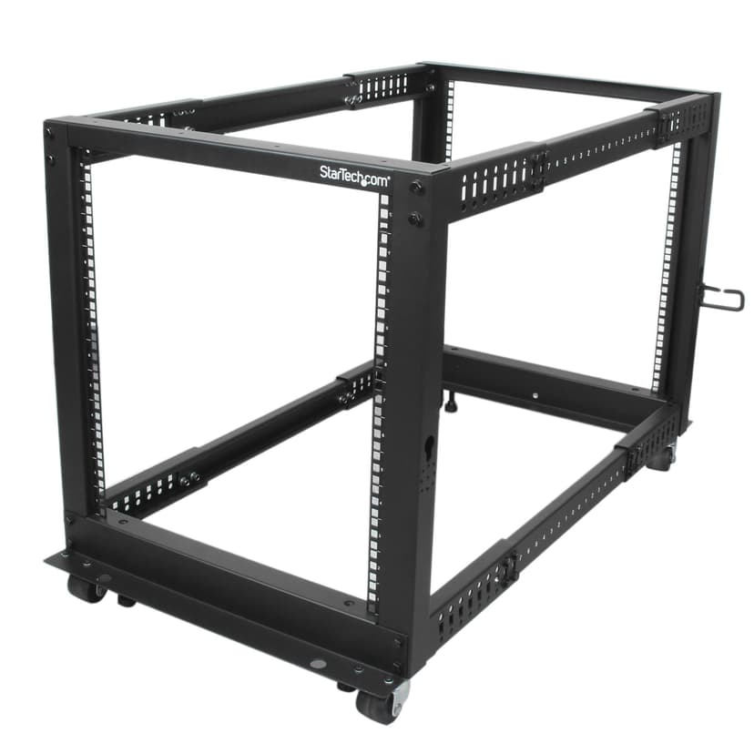 Startech 12U Adjustable Depth Open Frame 4 Post Server Rack