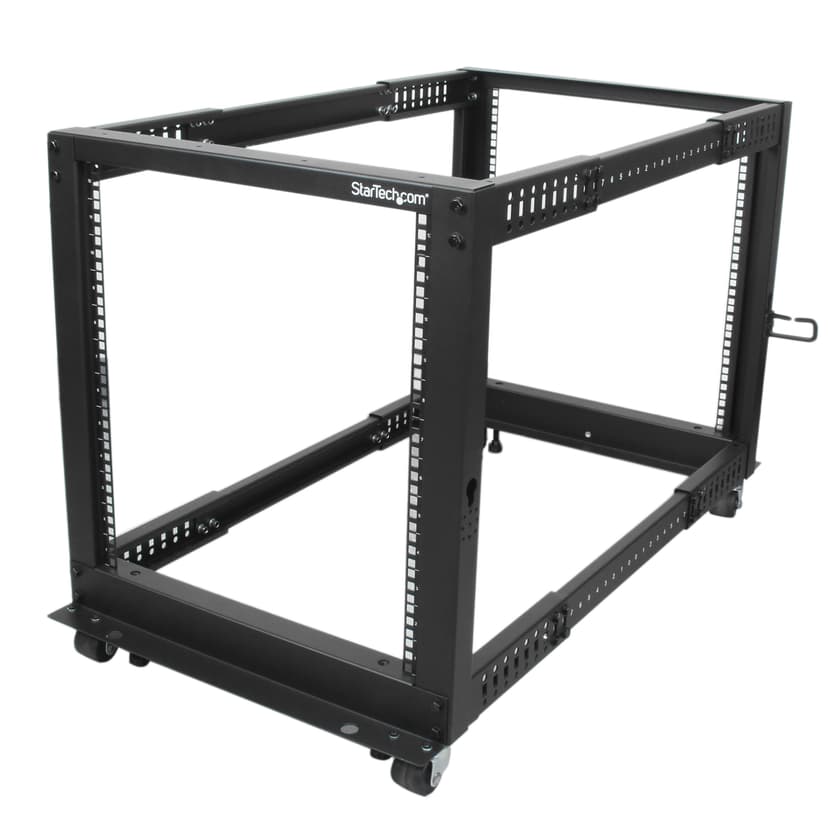 Startech 12U Adjustable Depth Open Frame 4 Post Server Rack