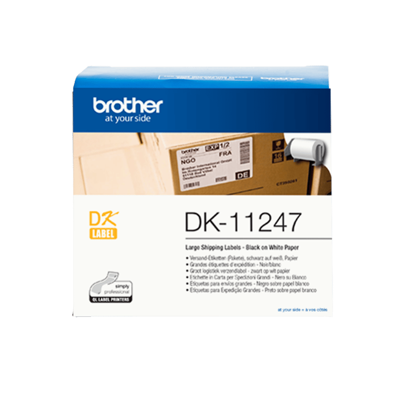 Brother Etiketter Address DK-11247 103x164mm 180st Vita