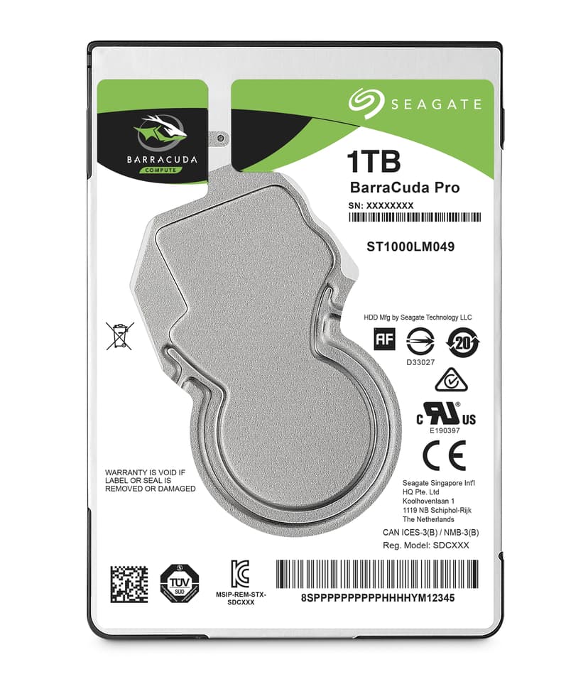 Seagate Barracuda Pro 1TB 2.5" 7200r/min SATA 6.0 Gbit/s HDD