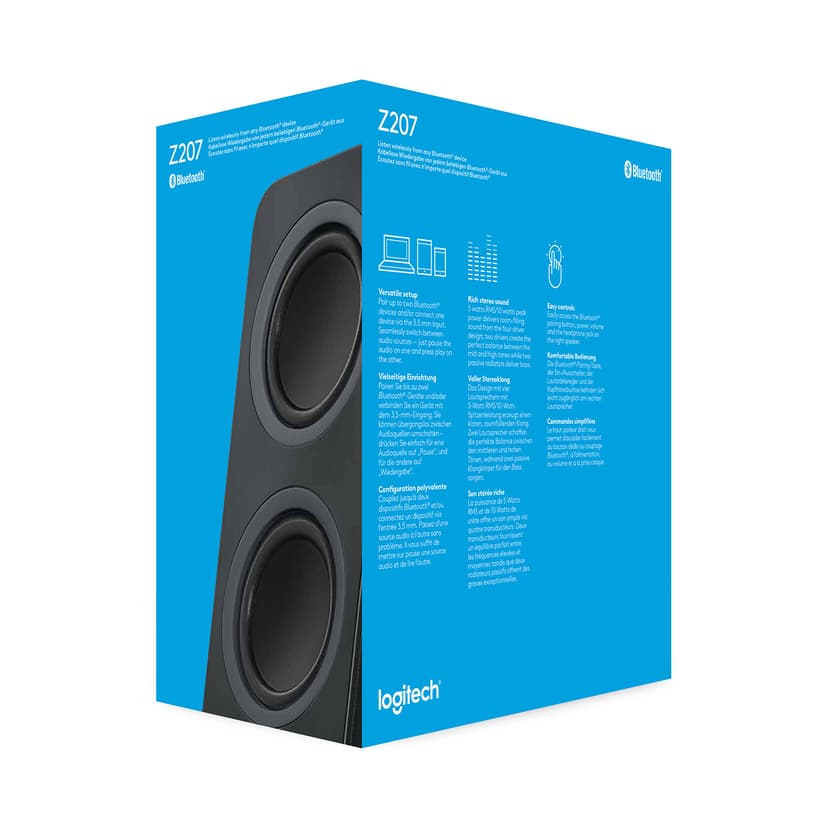 Logitech Z207 Bluetooth Musta