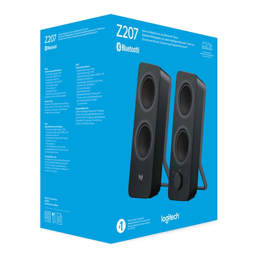 Logitech Z207 Bluetooth Musta