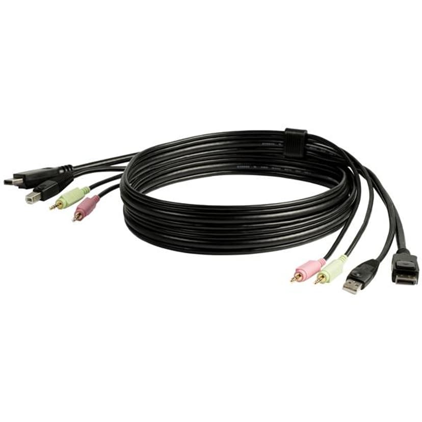 Startech 4-in-1 USB DisplayPort KVM Switch Cable w/ Audio & Microphone