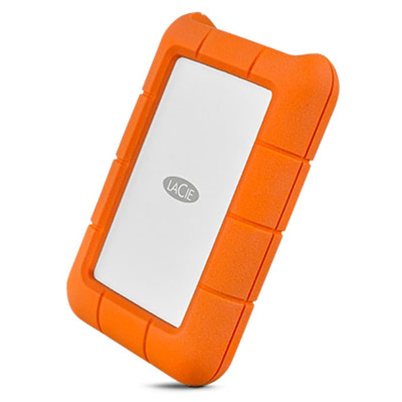LaCie Rugged 4TB Mobile Drive Oransje, Sølv
