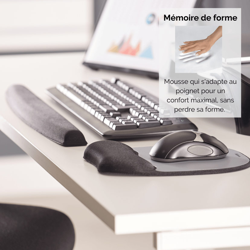 Fellowes Memory Foam -hiirimatto/rannetuki